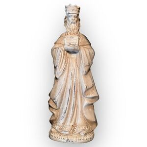 Robert Stanley Nativity Wiseman Promise Replace Whitewash Resin 4.5" x 12"